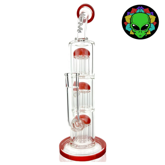 AFM Glass TX093 Three Tree Perc Bong - 12in