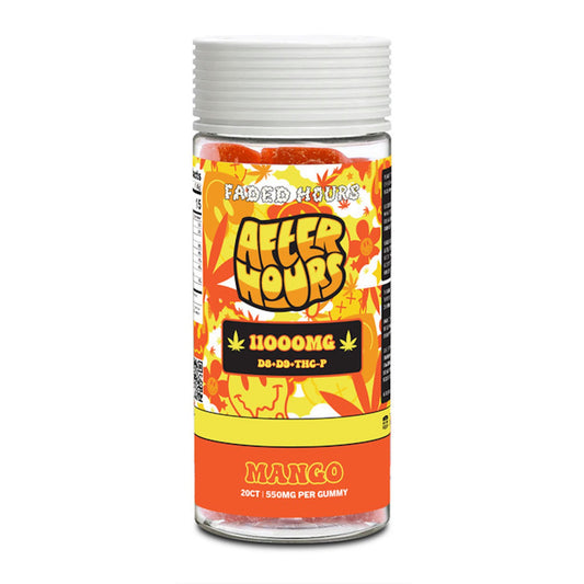 After Hours D8 + D9 + THC-P Gummies - 11,000mg (20ct) Mango