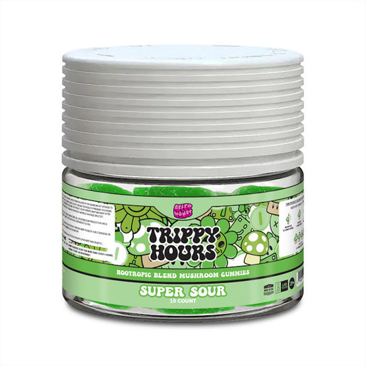 After Hours Trippy Hours Nootropic Blend Mushroom Gummies - 10ct Super Sour