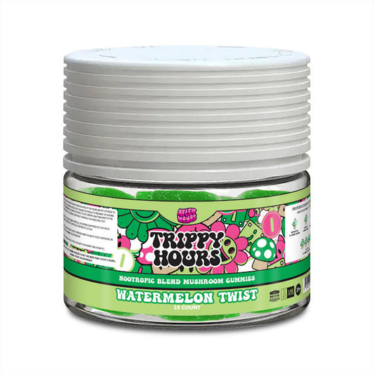 After Hours Trippy Hours Nootropic Blend Mushroom Gummies - 10ct Watermelon Twist