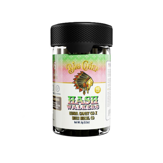 Big Chief Hash Walkers Mini Hashholes - 6g (6ct) Guava Candy (H) x Sour Diesel (S)