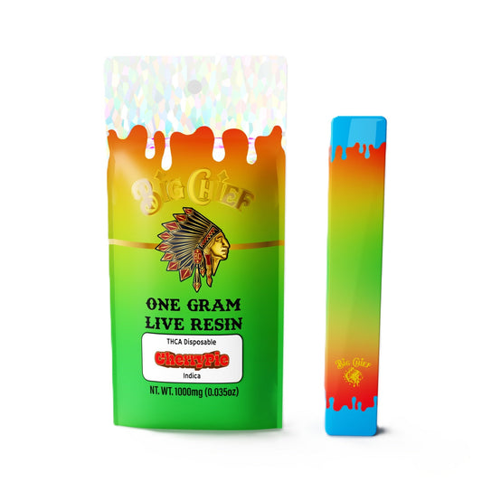 Big Chief Live Resin THC-A Vaporizer - 1000mg Cherry Pie