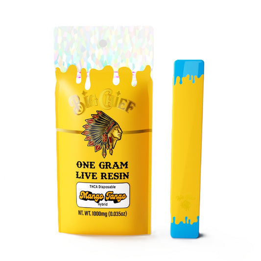 Big Chief Live Resin THC-A Vaporizer - 1000mg Mango