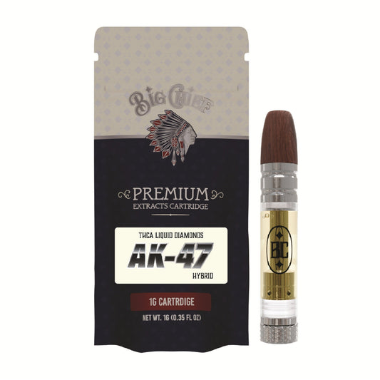 Big Chief Premium Extracts THC-A Cartridge - 1000mg AK-47 (H)
