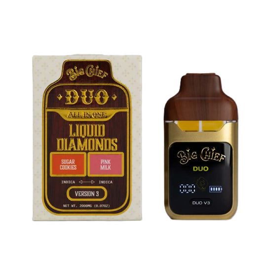 Big Chief THC-A Liquid Diamonds Duos Device- 2000mg