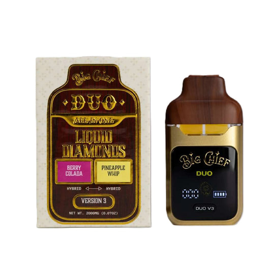 Big Chief THC-A Liquid Diamonds Duos Device- 2000mg