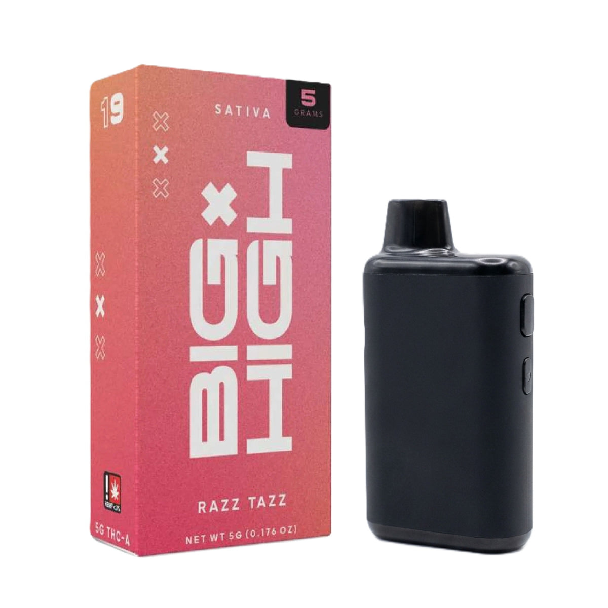 Big High THC-A Device - 5000mg Razz Tazz (S) / 1