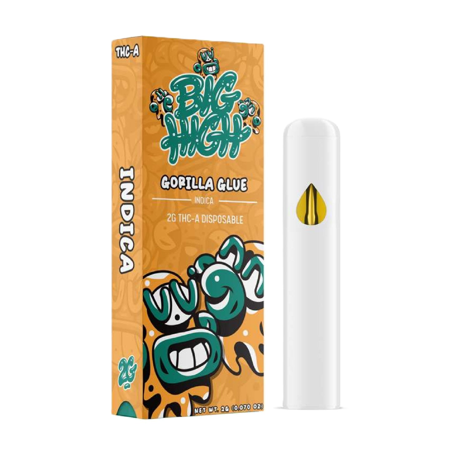 Big High THC-A Vaporizer - 2000mg Gorilla Glue (I)