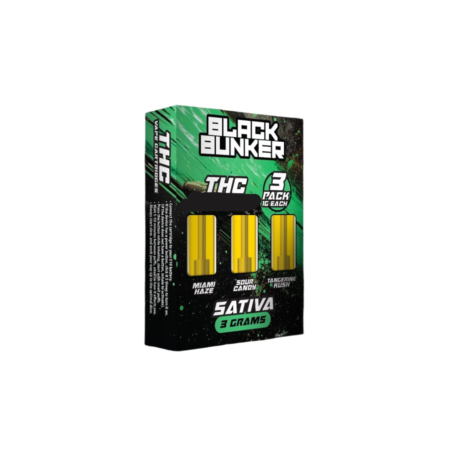 Black Bunker THC Triple Pack Devices - 3000mg