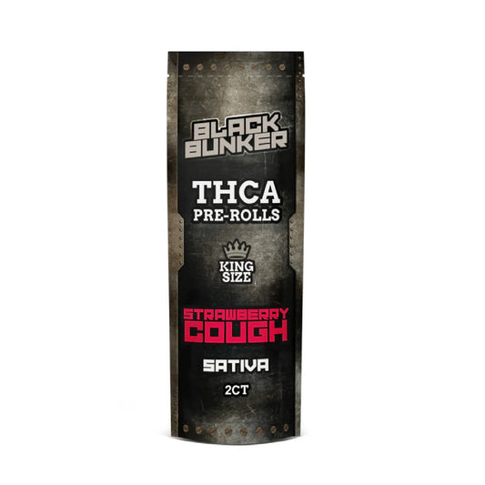 Black Bunker THCa Pre-Rolls - 2g (2ct) Strawberry Cough