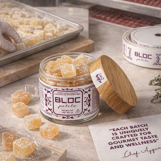 Bloc Petite Artisanal THC Gummies - Peach Petel Vanilla