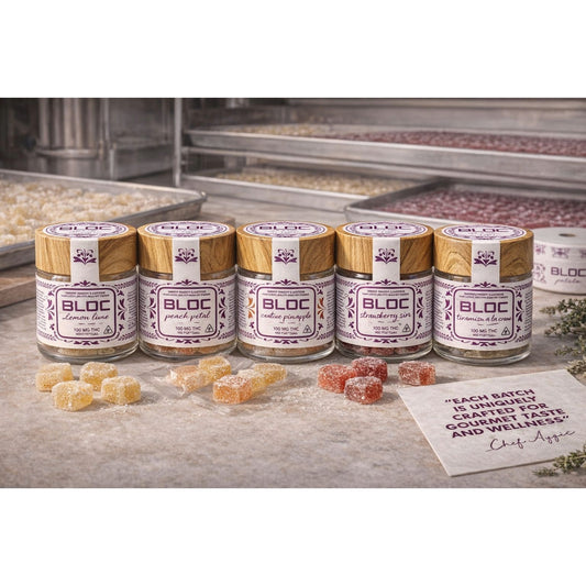 Bloc Petite Artisanal THC Gummies - Peach Petel Vanilla