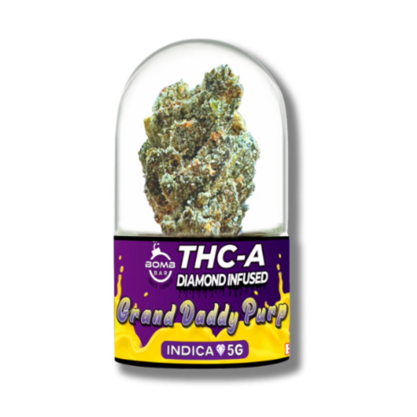 Bomb Bar Diamond Infused Grand Daddy Purp THC-A Flower - 5g