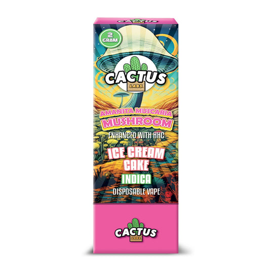Cactus Labs Amanita Muscaria + HHC Vaporizer - 2000mg Ice Cream Cake