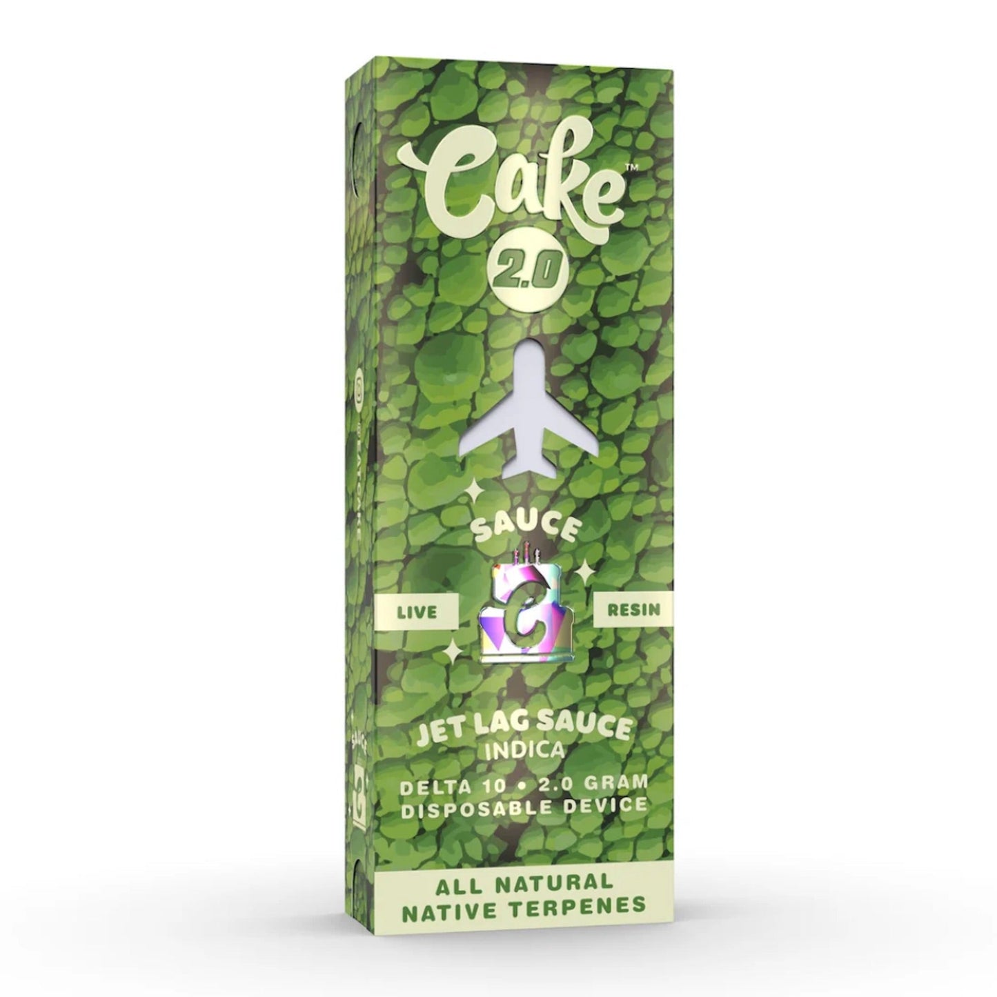 Cake Delta 10 Live Resin Vaporizer - 2000mg Jet Lag Sauce
