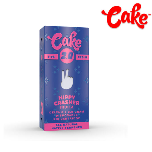 Cake Delta 8 Live Resin Cartridge - 2000mg Hippie Crasher