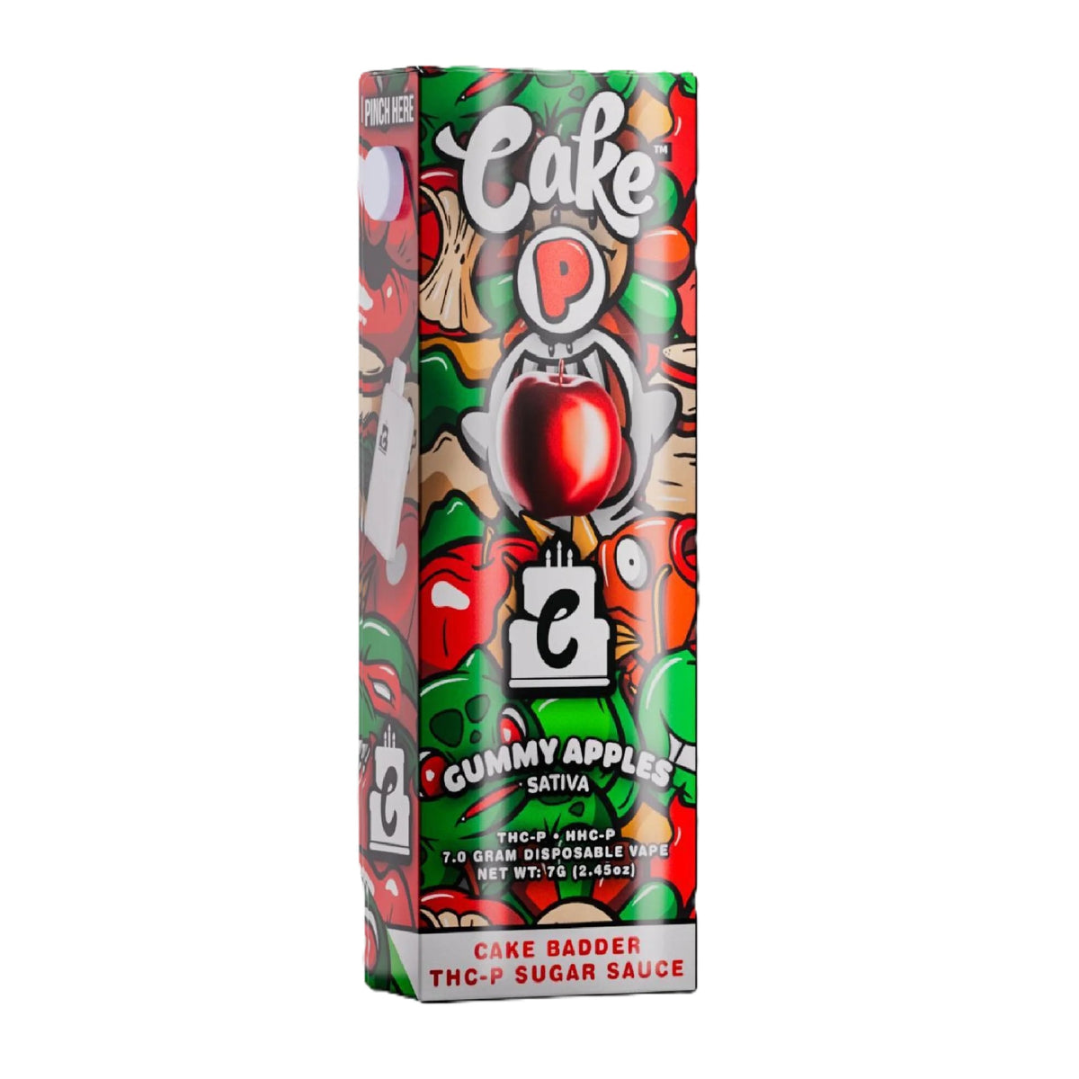 Cake P Badder THC-P Sugar Sauce Device - 7000mg Gummy Apple (S)