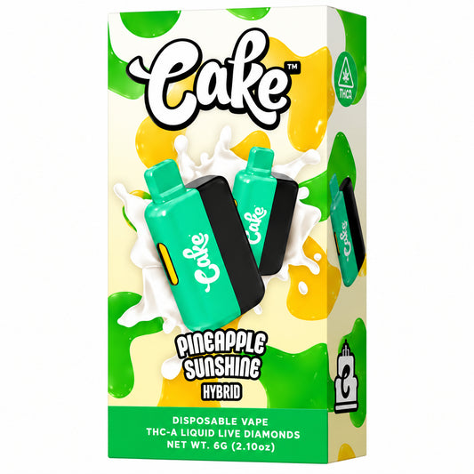 CAKE THCa Liquid Live Diamonds THC-A Device - 6000mg Pineapple Sunshine / 1