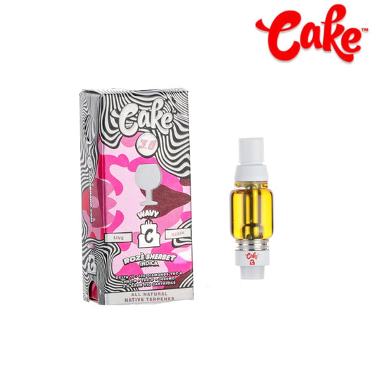 Cake Wavy Delta 11 + THC-A Cartridge - 3000mg Roze Sherbert