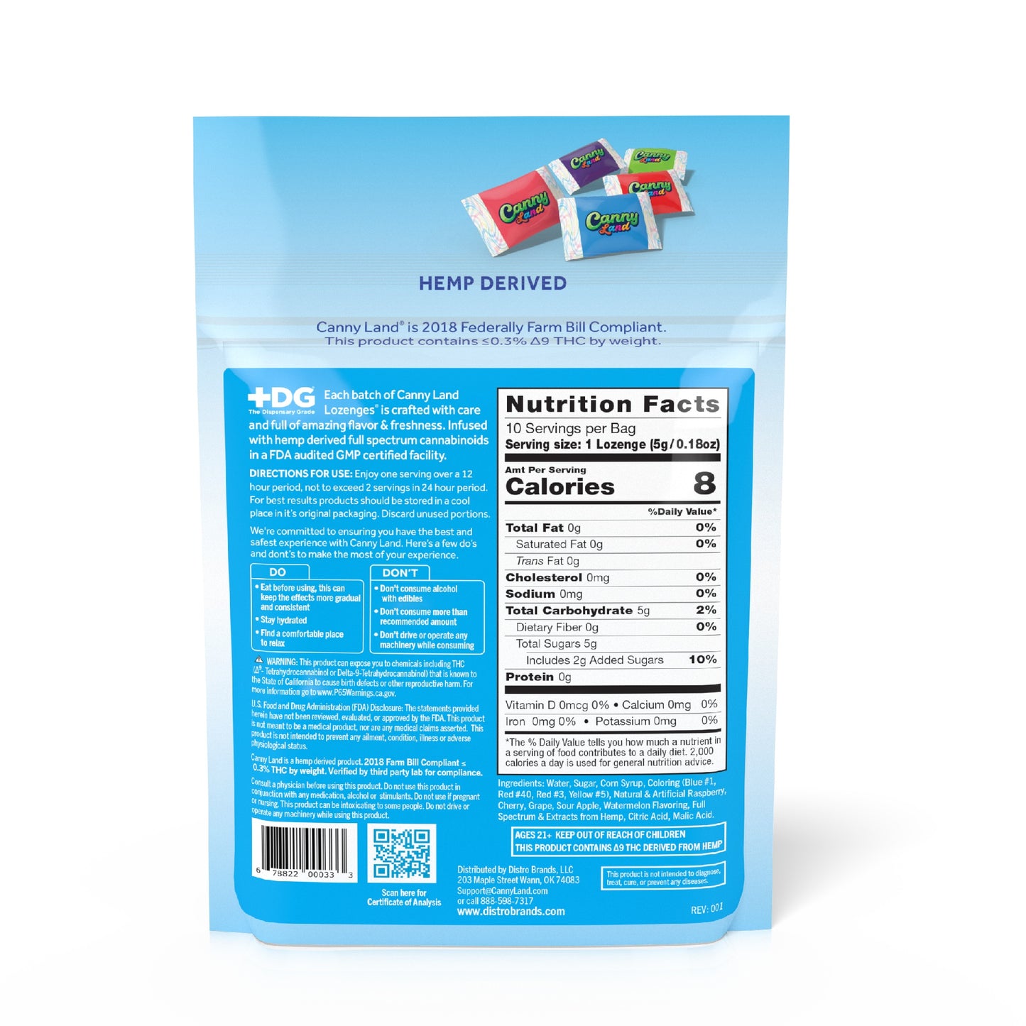 Canny Land THC Infused Lozenges - 10ct