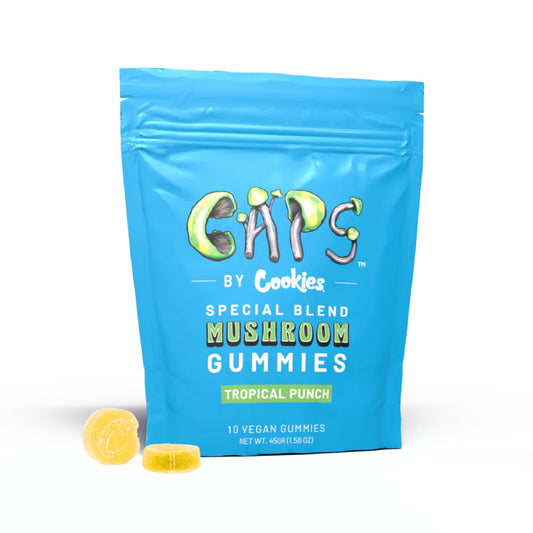 Caps by Cookies - Special Blend Mushroom Gummies (10ct) Tropical Punch