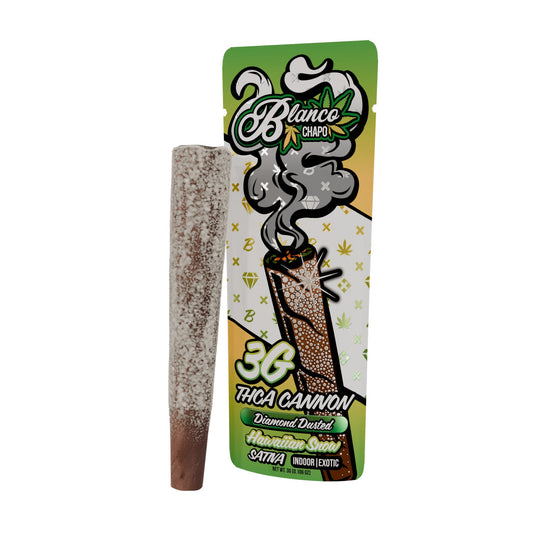 Chapo Blanco THC-A Cannon Diamond Dusted Blunt - 3g Hawaiian Snow (S)