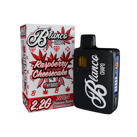 Chapo Blanco THC-A Diamond Batter Vaporizer - 2200mg Raspberry Cheesecake (H)