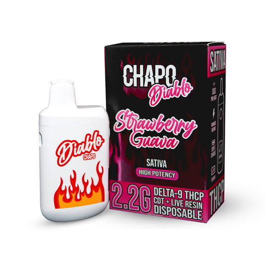 Chapo Diablo Live Resin THC-P Vaporizer - 2200mg Strawberry Guava