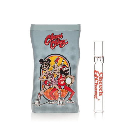 Cheech & Chong Dugout w/Taster - 4in Ear ache