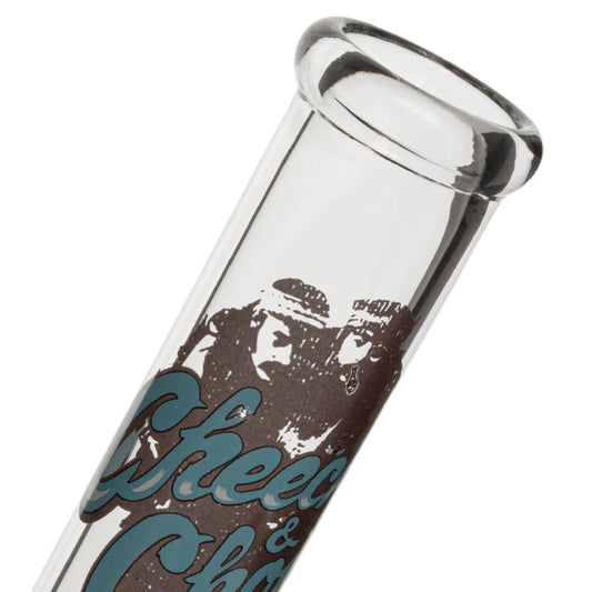Cheech & Chong Glass Can I Be Blunt Beaker Bong - 10in