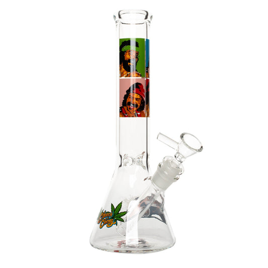 Cheech & Chong Glass Pop Art Beaker Bong - 10in