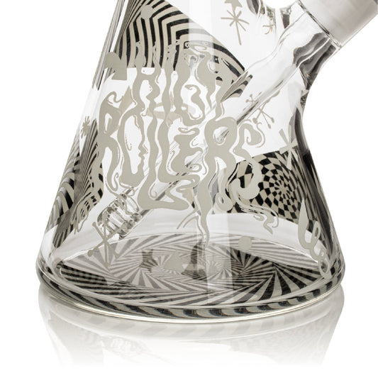 Cheech & Chong Optical Illusion GITD Bong - 15in