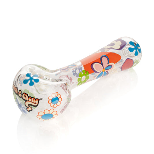 Cheech & Chong Power to the Flower w/Ashcatcher Spoon Pipe - 5in