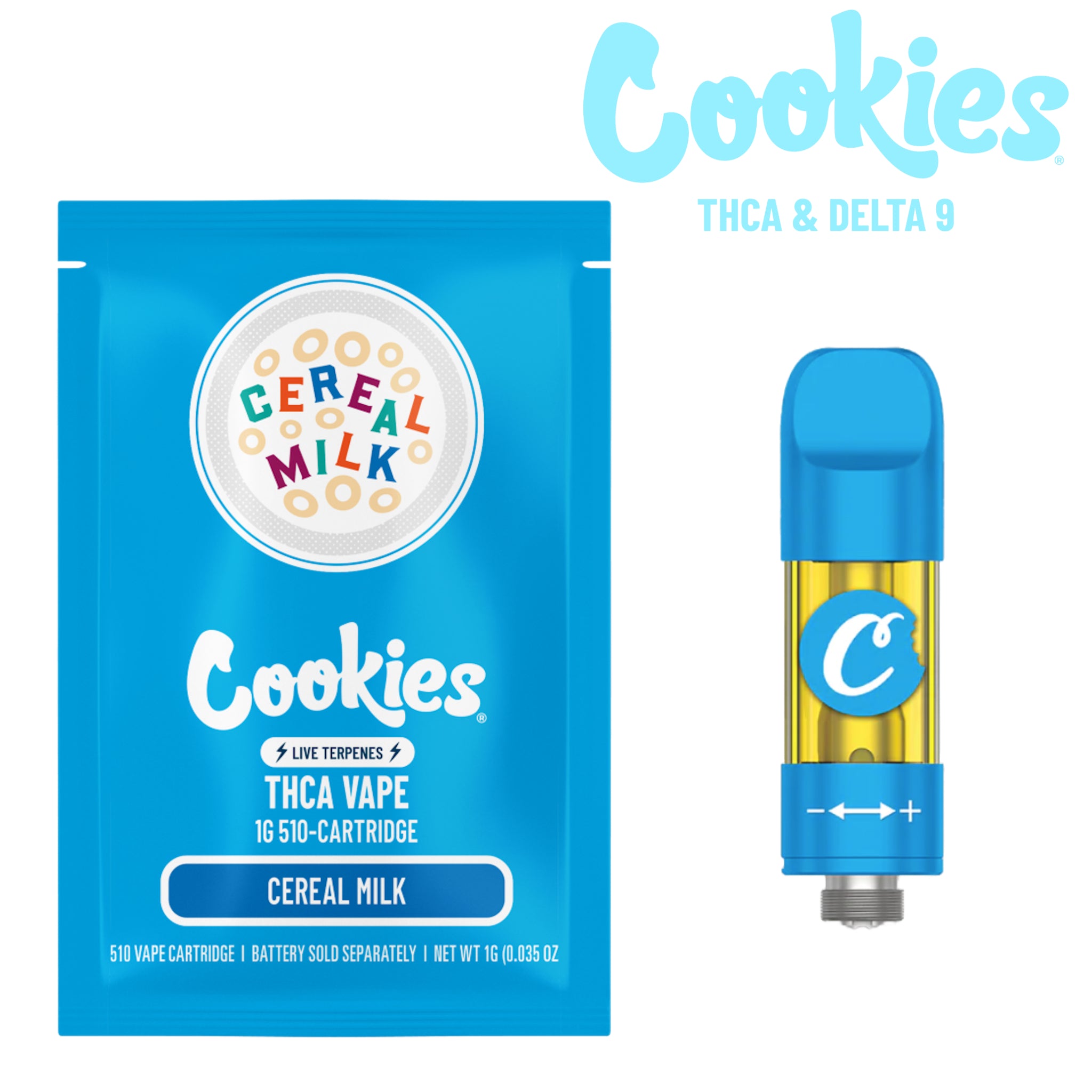 Cookies Cereal Milk THC-A Cartridge - 1000mg - Everything 420 Cookies Cereal Milk THC-A Cartridge - 1000mg - Everything 420