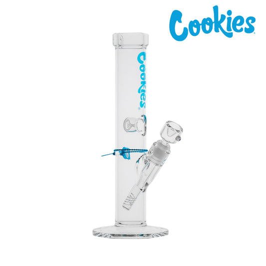 Cookies Original Straight Tube Bong - 13in Blue