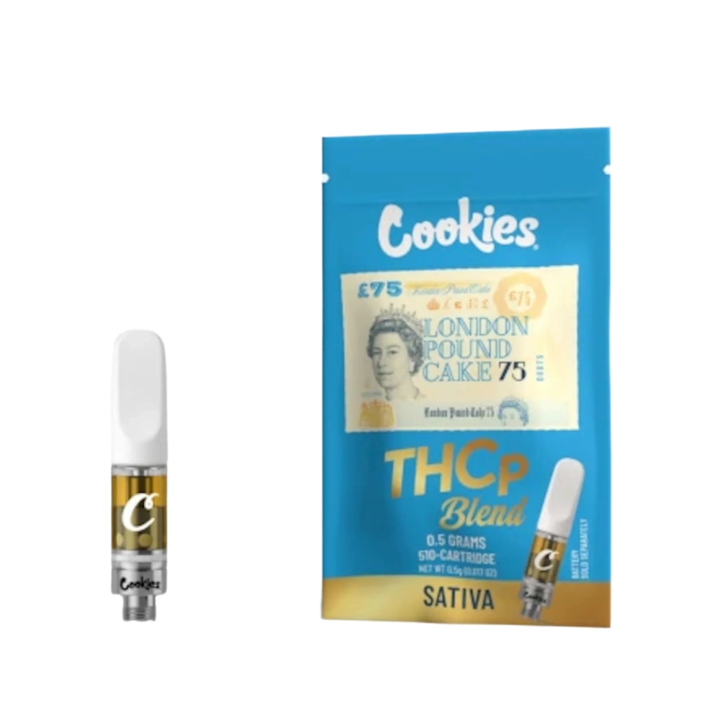 Cookies THC-P Blend Cartridge - 500mg London Pound Cake (S)