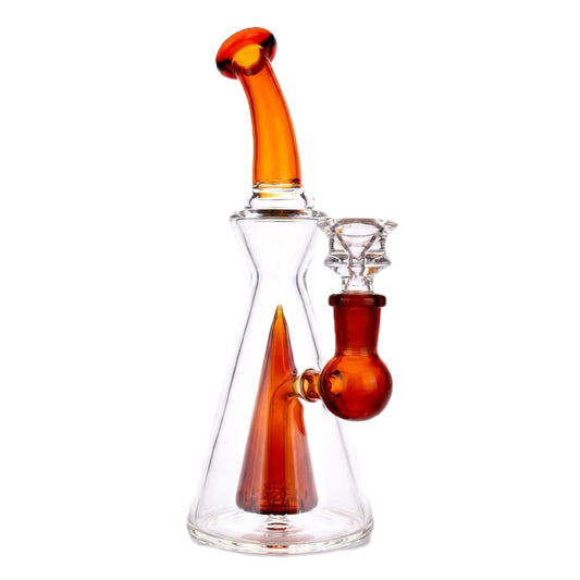 Core Sample Perc Bong - 8in Amber