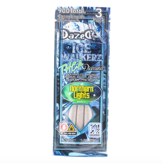 Dazed Icewalker THC-A Pre-Rolls - 3pk