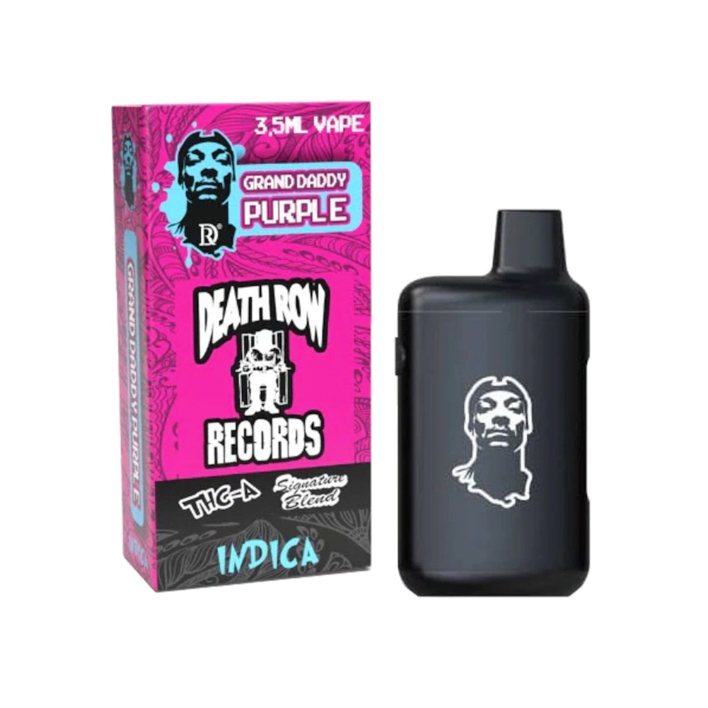 Death Row THC-A Signature Blend Vaporizer - 3500mg Grand Daddy Purple
