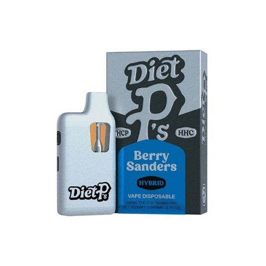 Diet Ps THC-P + HHC-P Vaporizer - 2000mg Berry Sanders (H)