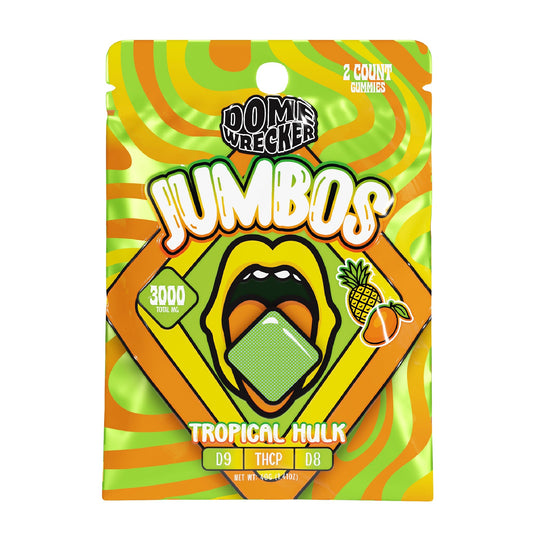 Dome Wrecker Jumbo Gummies - 3000mg (2ct) Tropical Hulk