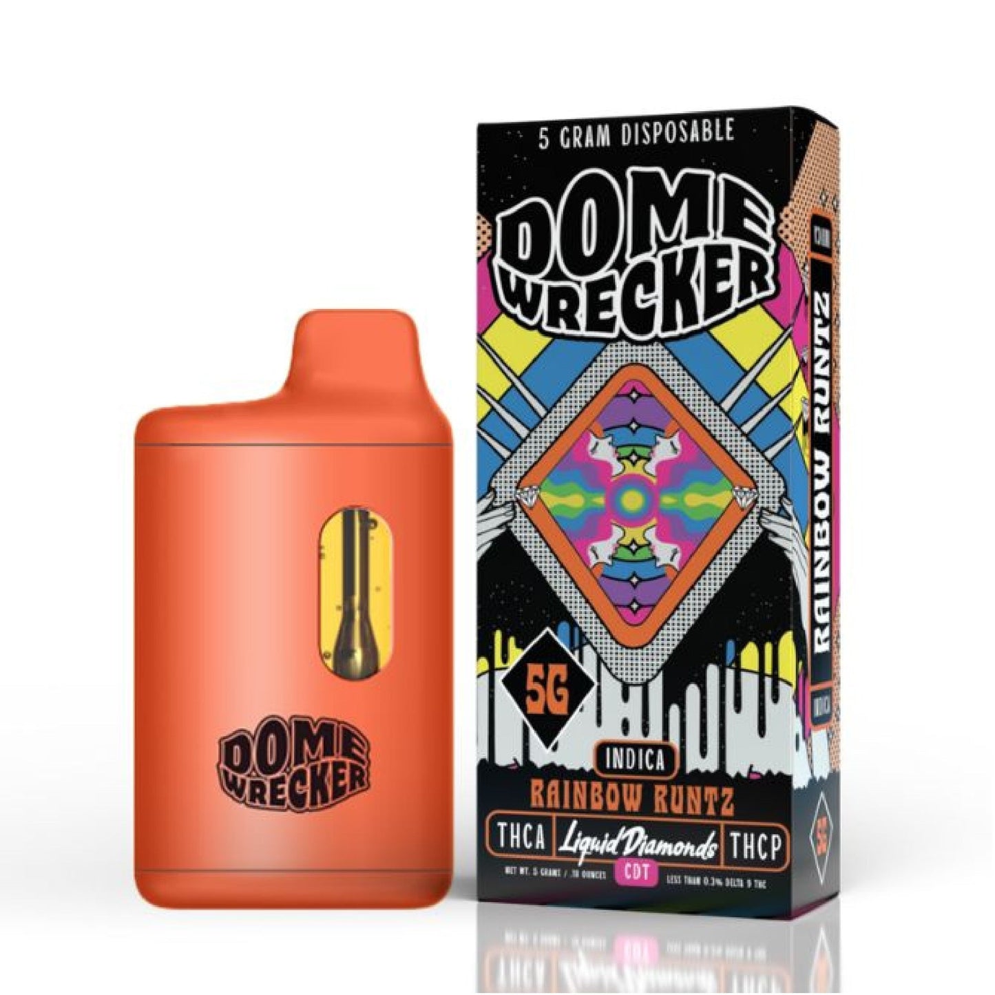 Dome Wrecker THC-A Vaporizer - 5000mg Rainbow Runtz (I)