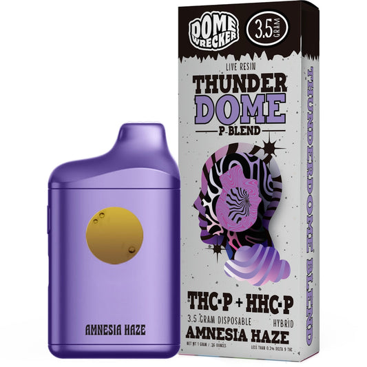 Dome Wrecker Thunder Dome Live Resin P-Blend Vaporizer - 3500mg Amnesia Haze (H)