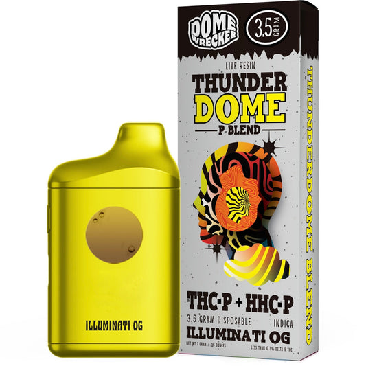 Dome Wrecker Thunder Dome Live Resin P-Blend Vaporizer - 3500mg Illuminati OG (I)