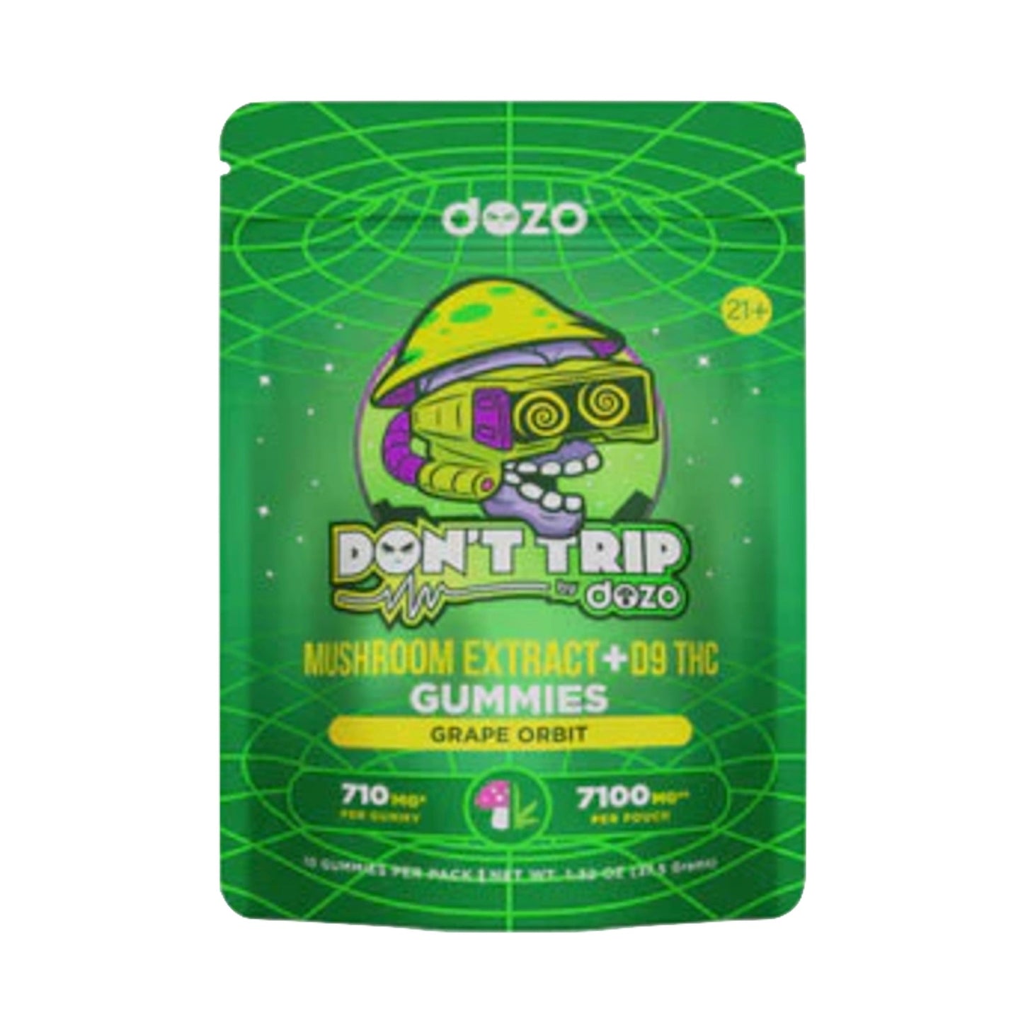 Dont Trip Shroom + Delta 9 Grape Orbit Gummies - 7100mg