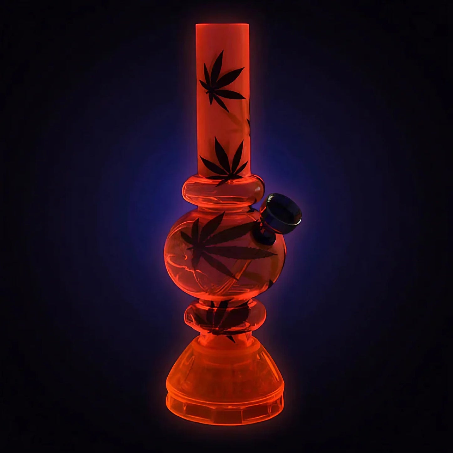 Double The Bubble Grinder Base Mini Acrylic Bong - 7in