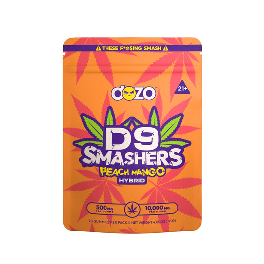 Dozo Delta 9 Smashers Gummies - 10,000mg Peach Mango (H)