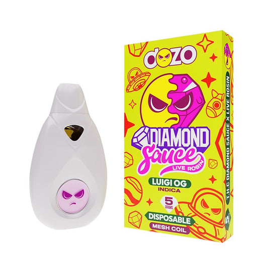 Dozo Diamond Sauce Live Rosin THC-A Vaporizer - 5000mg Luigi OG (I)