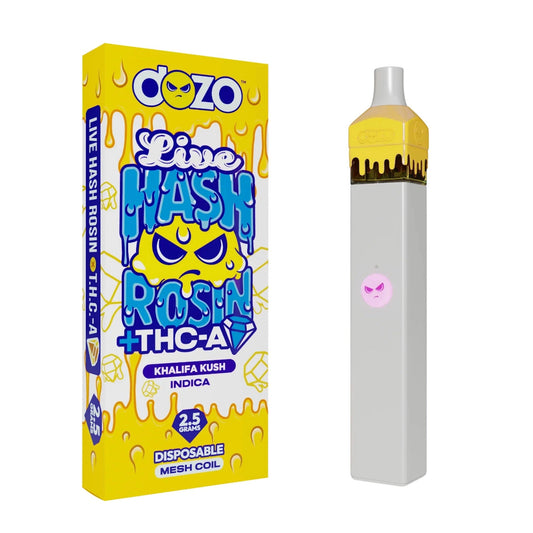 Dozo Live Hash Rosin THC-A Vaporizer - 2500mg
