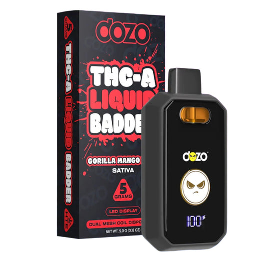 Dozo THC-A Liquid Badder Vaporizer - 5000mg Gorilla Mango Haze (S)